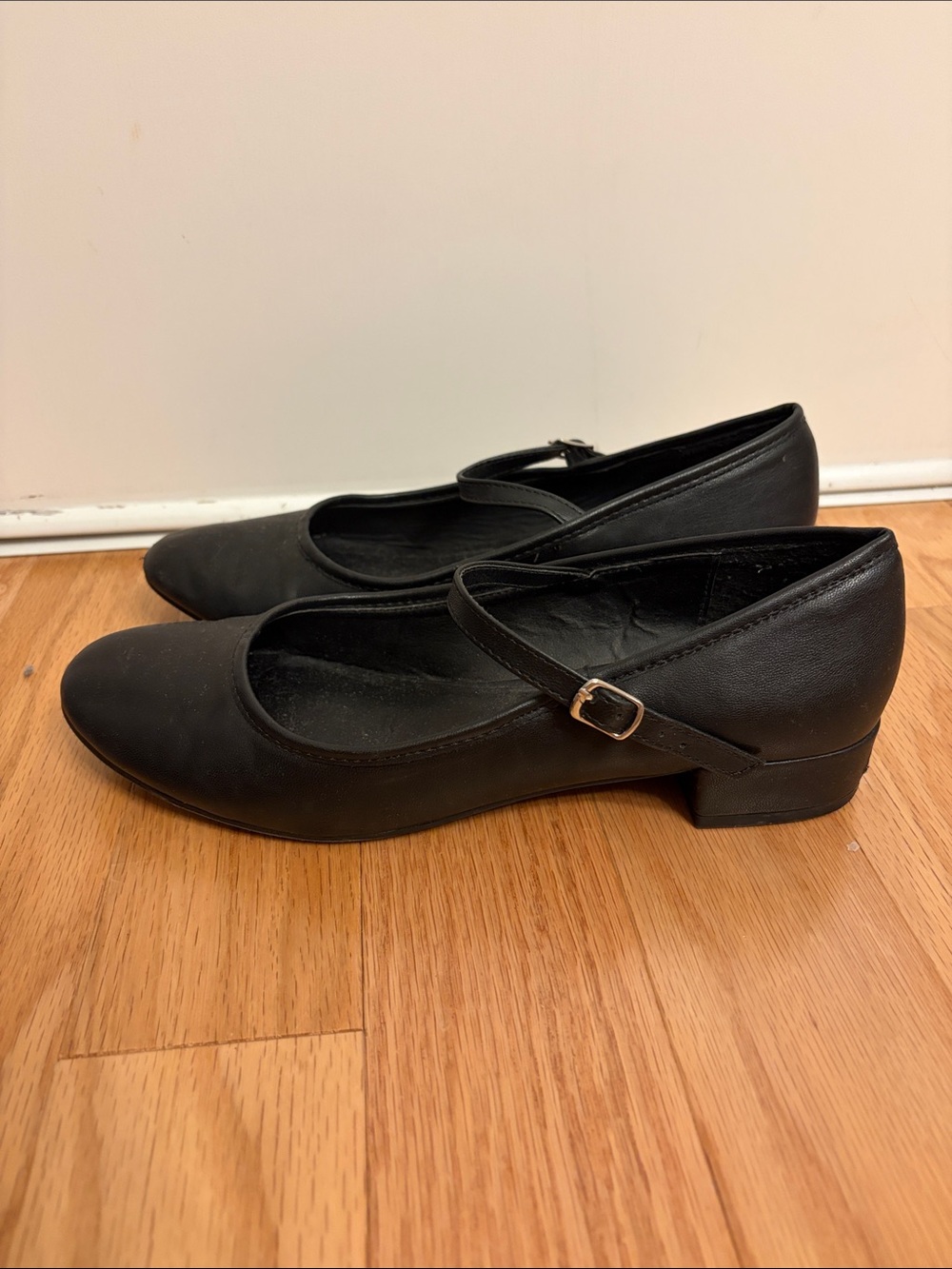 Dolce Vita Black Mary Jane Low Block Heel Flats